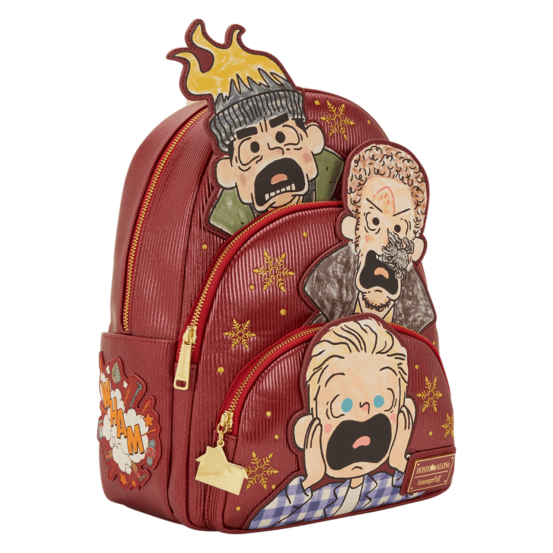 Loungefly Home Alone Triple Pocket Mini Backpack - The Happy Toy Store