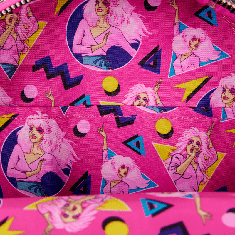 Loungefly Jem and the Holograms Glitter All - Over Print Mini Backpack - The Happy Toy Store