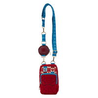 Loungefly Marvel Spider - Man Sherpa Cell Phone Crossbody Bag with Coin Bag - The Happy Toy Store