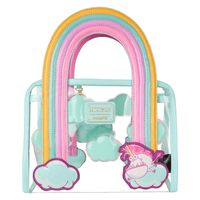 Loungefly Minions Fluffy Unicorn Rainbow Clear Mini Tote Crossbody Bag - The Happy Toy Store