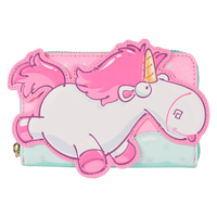 Loungefly Minions Fluffy Unicorn Rainbow Glitter Zip Around Wallet - The Happy Toy Store