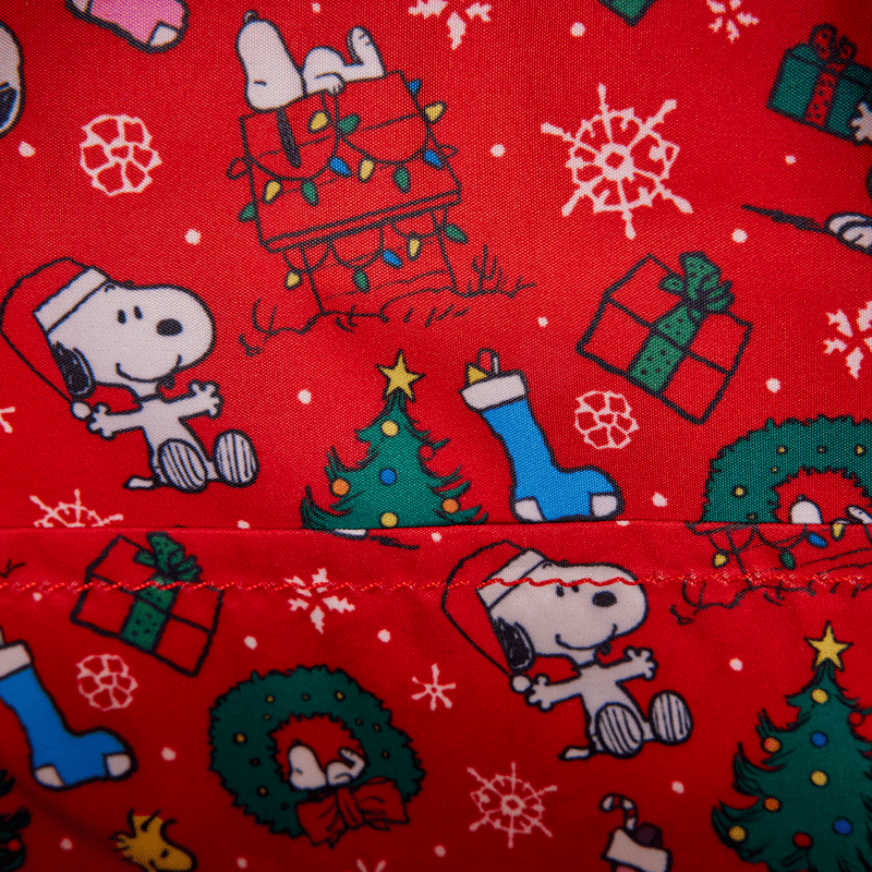 Loungefly Peanuts Snoopy & Woodstock Holiday Plush Wreath Mini Backpack - The Happy Toy Store