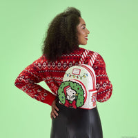 Loungefly Peanuts Snoopy & Woodstock Holiday Plush Wreath Mini Backpack - The Happy Toy Store