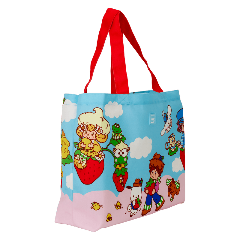 Loungefly Sanrio Hello Kitty & Friends x Strawberry Shortcake Canvas Tote Bag - The Happy Toy Store
