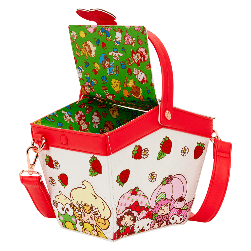 Loungefly Sanrio Hello Kitty & Friends x Strawberry Shortcake Scented Figural Basket Crossbody Bag - The Happy Toy Store