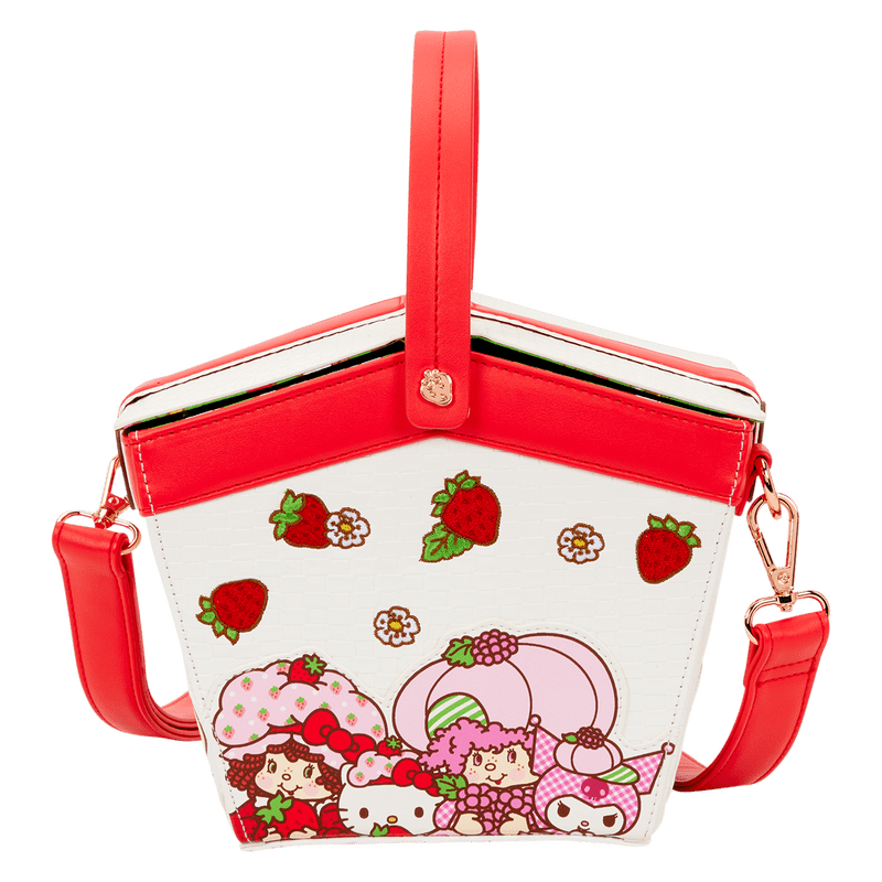 Loungefly Sanrio Hello Kitty & Friends x Strawberry Shortcake Scented Figural Basket Crossbody Bag - The Happy Toy Store