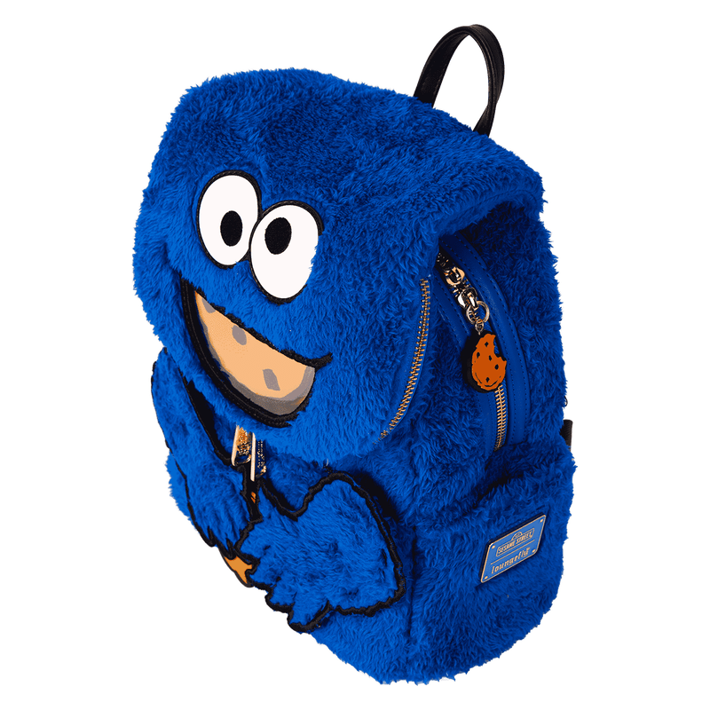 Loungefly Sesame Street Cookie Monster Plush Cosplay Mini Backpack With Coin Bag - The Happy Toy Store