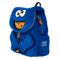 Loungefly Sesame Street Cookie Monster Plush Cosplay Mini Backpack With Coin Bag - The Happy Toy Store