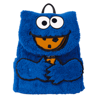 Loungefly Sesame Street Cookie Monster Plush Cosplay Mini Backpack With Coin Bag - The Happy Toy Store