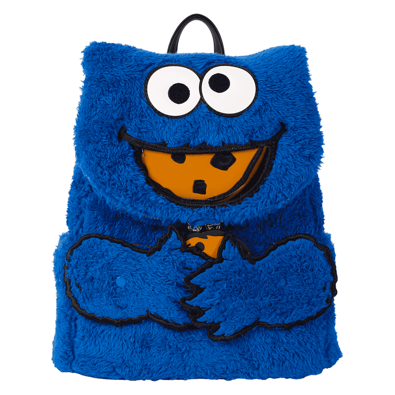 Loungefly Sesame Street Cookie Monster Plush Cosplay Mini Backpack With Coin Bag - The Happy Toy Store