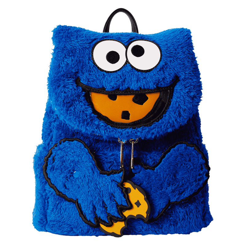Loungefly Sesame Street Cookie Monster Plush Cosplay Mini Backpack With Coin Bag - The Happy Toy Store