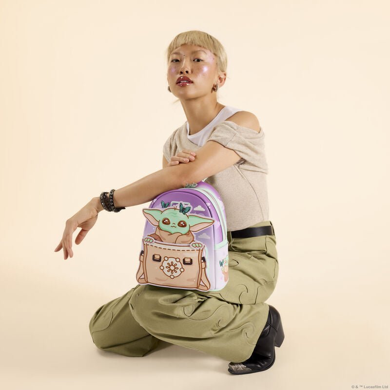Loungefly Star Wars The Mandalorian Grogu Butterfly Mini Backpack - The Happy Toy Store