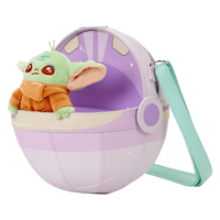 Loungefly Star Wars The Mandalorian Grogu Figural Pod Plush Crossbody Bag - The Happy Toy Store