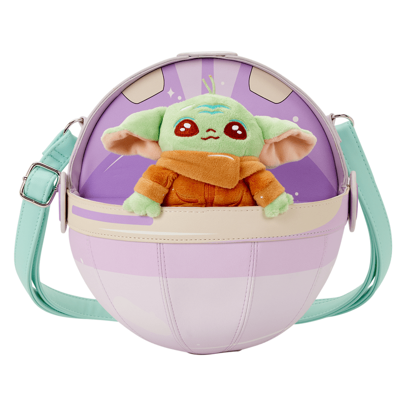 Loungefly Star Wars The Mandalorian Grogu Figural Pod Plush Crossbody Bag - The Happy Toy Store