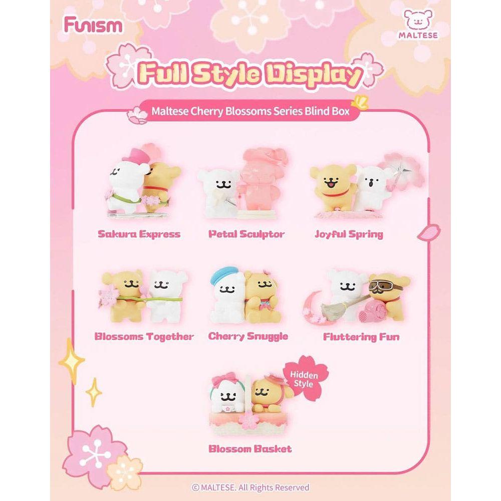 Maltese Cherry Blossoms Series Mini Figures Full Blind Box Set 6 Pack - The Happy Toy Store