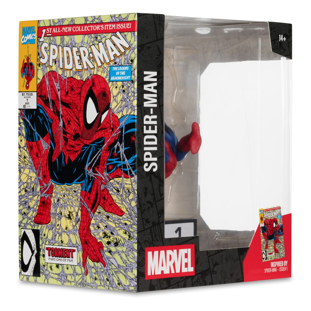 Marvel Collection PVC Statue 1/10 Spider - Man 1 (Corner Box) 19 cm - The Happy Toy Store