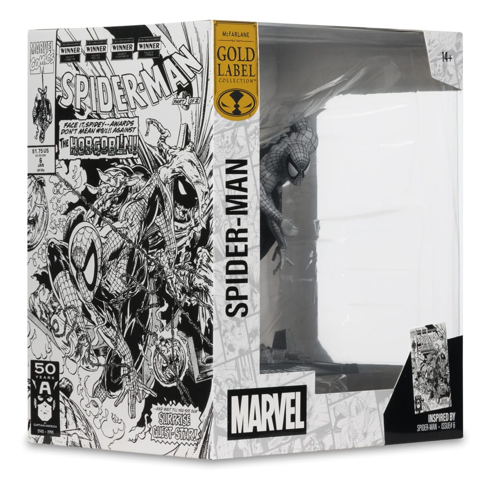 Marvel Collection PVC Statue 1/10 Spider - Man (Spider - Man 6)(Line Art)(Gold Label) 10 cm - The Happy Toy Store