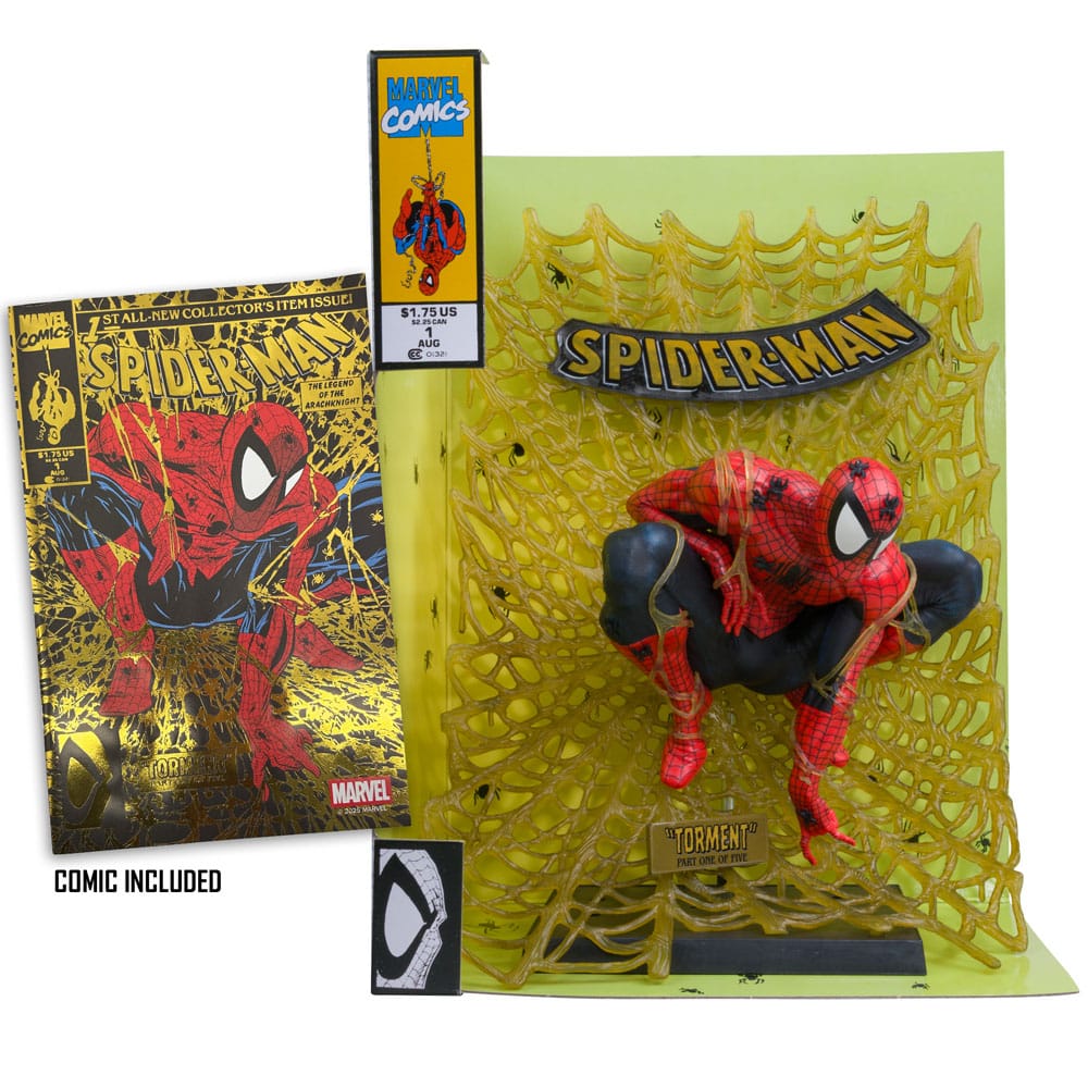 Marvel Collection PVC Statue 1/6 Spider - Man (Spider - Man  1) (Gold Edition) (Gold Label) 15 cm - The Happy Toy Store