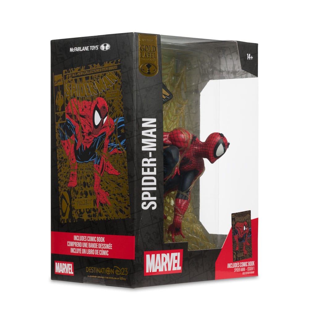 Marvel Collection PVC Statue 1/6 Spider - Man (Spider - Man  1) (Gold Edition) (Gold Label) 15 cm - The Happy Toy Store