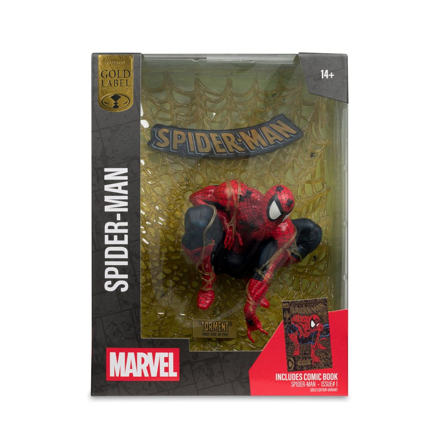 Marvel Collection PVC Statue 1/6 Spider - Man (Spider - Man  1) (Gold Edition) (Gold Label) 15 cm - The Happy Toy Store