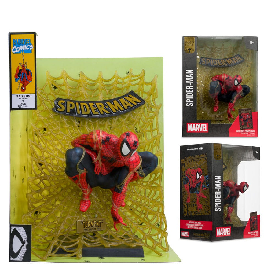 Marvel Collection PVC Statue 1/6 Spider - Man (Spider - Man  1) (Gold Edition) (Gold Label) 15 cm - The Happy Toy Store