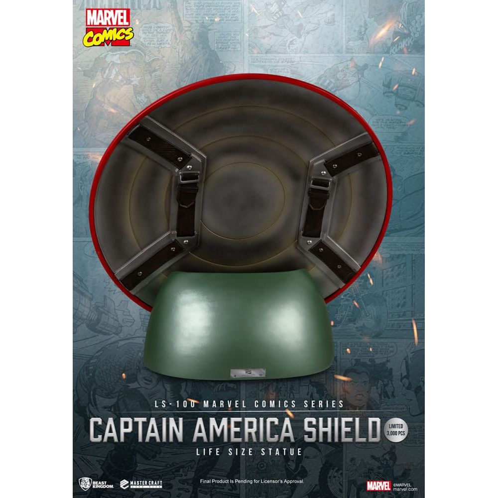 Marvel Comics PVC Captain America Shield Life Size Statue 64 cm - The Happy Toy Store