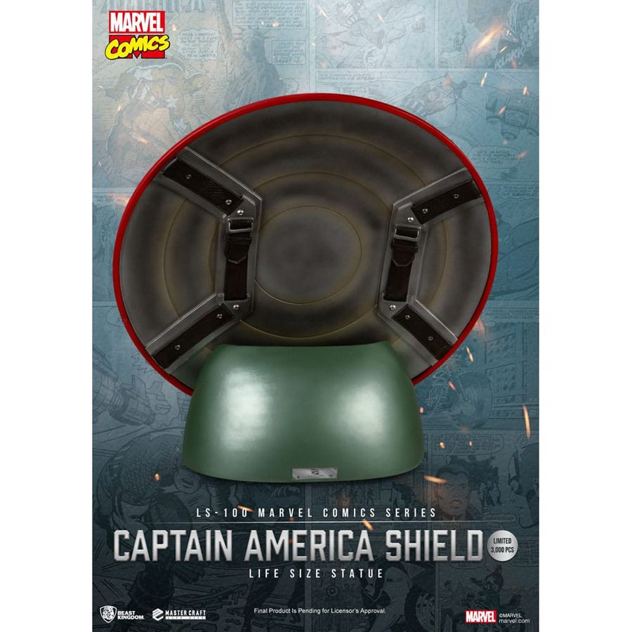 Marvel Comics PVC Captain America Shield Life Size Statue 64 cm - The Happy Toy Store