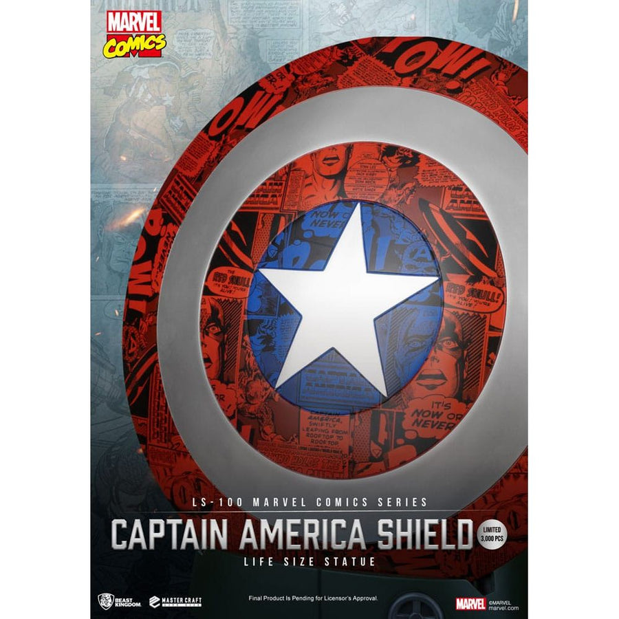 Marvel Comics PVC Captain America Shield Life Size Statue 64 cm - The Happy Toy Store