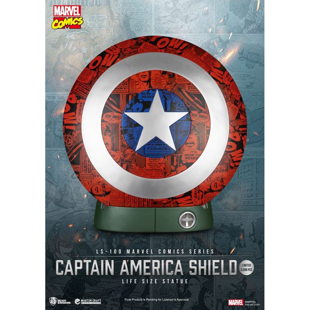 Marvel Comics PVC Captain America Shield Life Size Statue 64 cm - The Happy Toy Store