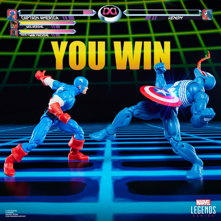 Marvel Legends Gamerverse Action Figure 2 - Pack Captain America vs. Venom 15 cm - The Happy Toy Store