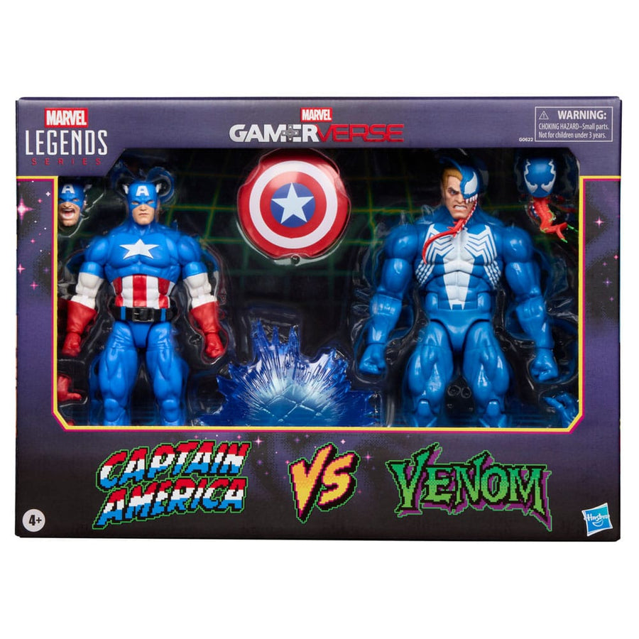 Marvel Legends Gamerverse Action Figure 2 - Pack Captain America vs. Venom 15 cm - The Happy Toy Store