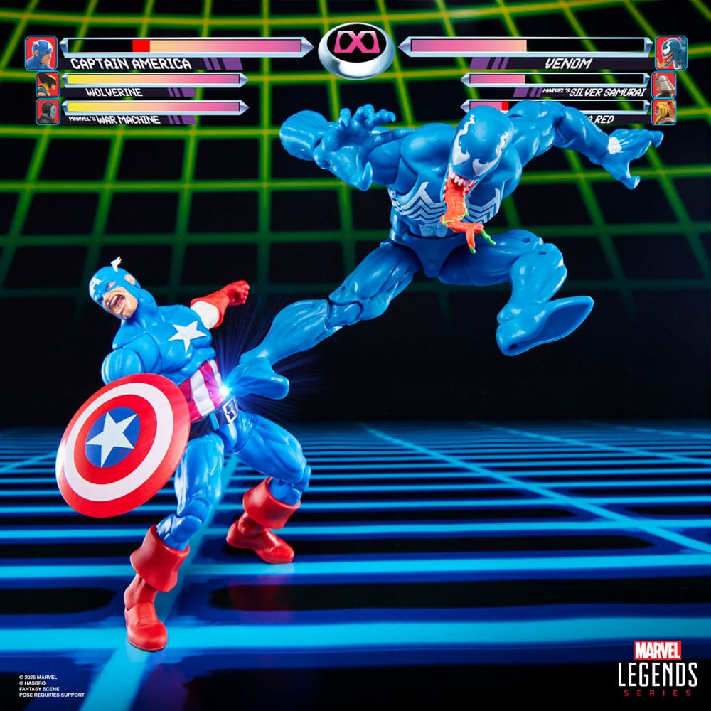 Marvel Legends Gamerverse Action Figure 2 - Pack Captain America vs. Venom 15 cm - The Happy Toy Store