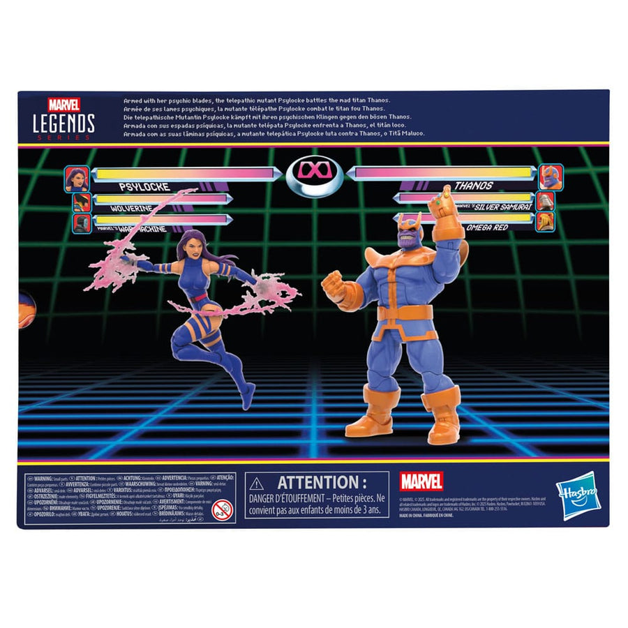 Marvel Legends Gamerverse Action Figure 2 - Pack Psylocke vs. Thanos 15 cm - The Happy Toy Store