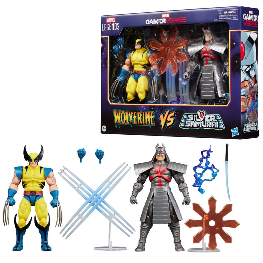 Marvel Legends Gamerverse Action Figure 2 - Pack Wolverine vs. Silver Samurai 15 cm - The Happy Toy Store