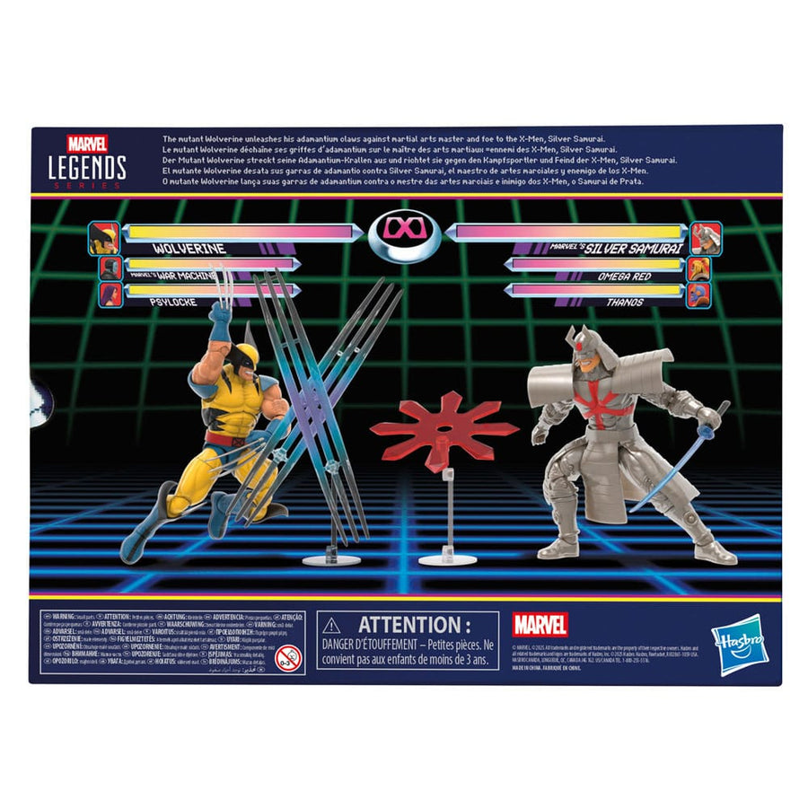 Marvel Legends Gamerverse Action Figure 2 - Pack Wolverine vs. Silver Samurai 15 cm - The Happy Toy Store