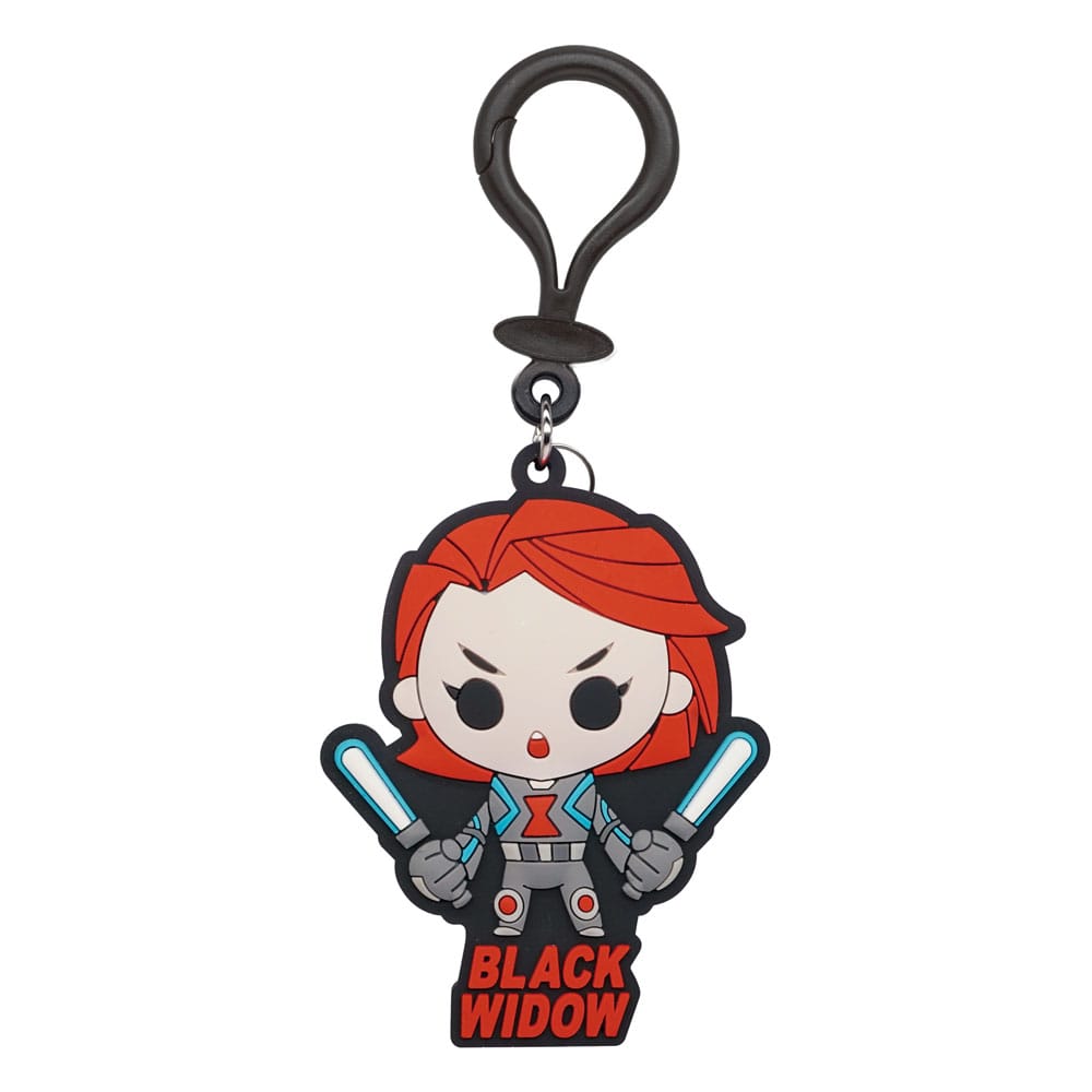 Marvel Soft Touch PVC Bag Clip Black Widow - The Happy Toy Store