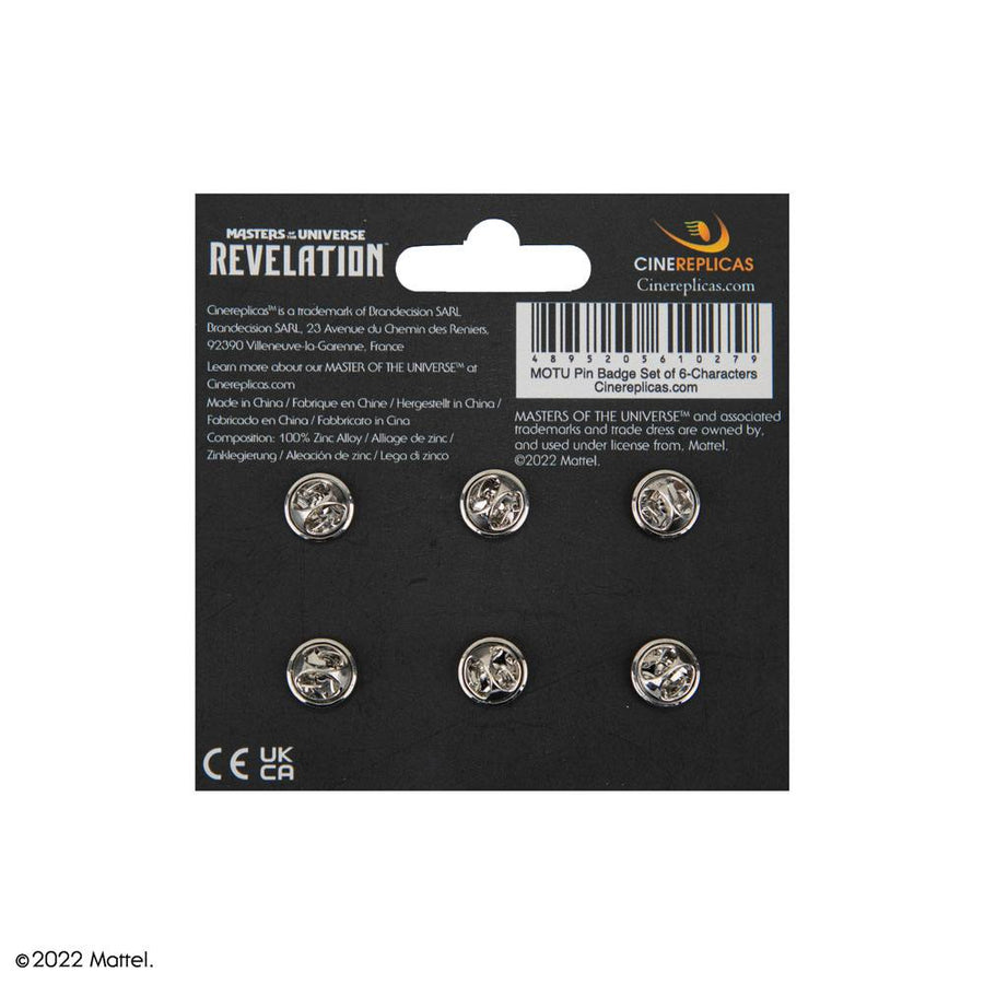 Masters of the Universe Pin Badges 6 - Pack Characters - The Happy Toy Store