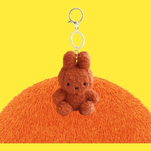 Miffy Creamy Plush Bag Charm Key Chain 8cm - The Happy Toy Store