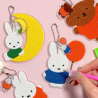 Miffy Diy Diamond Painting Keychain Kit Box - The Happy Toy Store