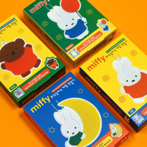 Miffy Diy Diamond Painting Keychain Kit Box - The Happy Toy Store