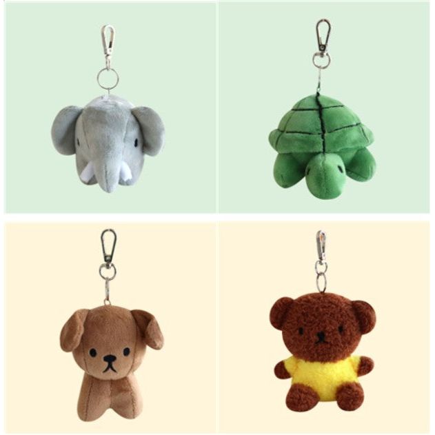 Miffy & Friends Fluffy Key Chain Bag Charm - The Happy Toy Store