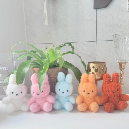 Miffy Limited Creamy Soft Color Fluffy Key Ring Bag Charm - The Happy Toy Store