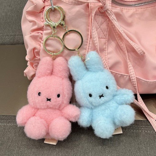 Miffy Limited Creamy Soft Color Fluffy Key Ring Bag Charm - The Happy Toy Store