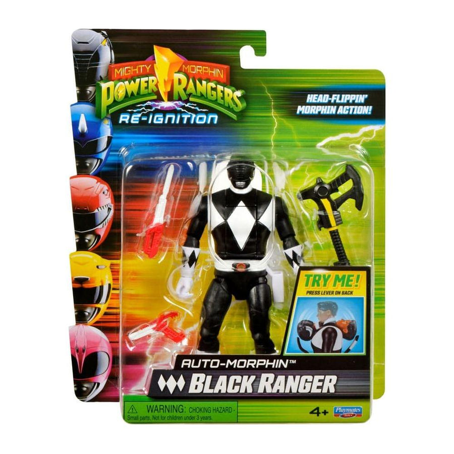 Mighty Morphin Power Rangers Action Figure Auto - Morphin Black Ranger 12 cm - The Happy Toy Store
