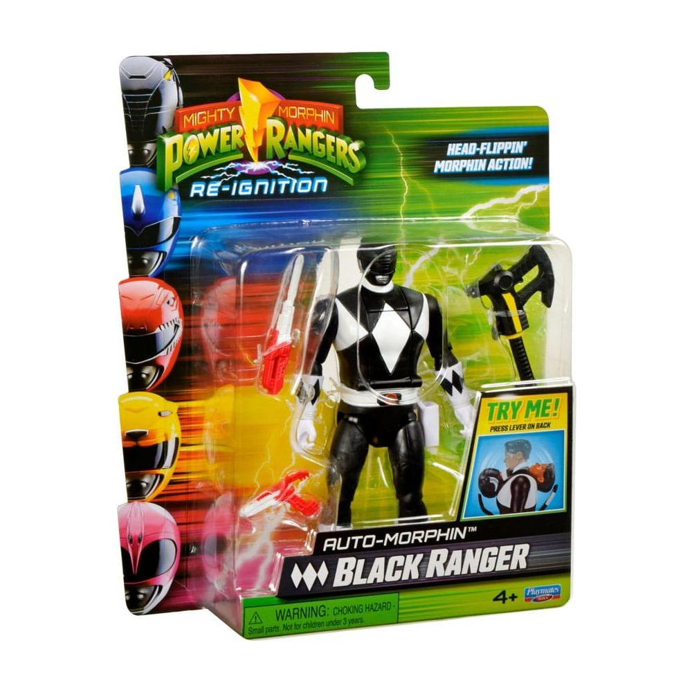 Mighty Morphin Power Rangers Action Figure Auto - Morphin Black Ranger 12 cm - The Happy Toy Store