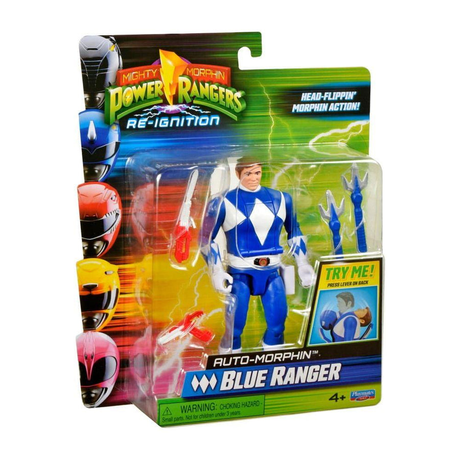 Mighty Morphin Power Rangers Action Figure Auto - Morphin Blue Ranger 12 cm - The Happy Toy Store