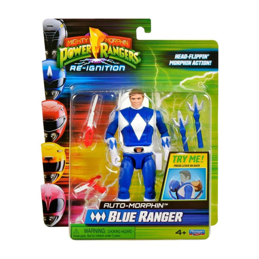 Mighty Morphin Power Rangers Action Figure Auto - Morphin Blue Ranger 12 cm - The Happy Toy Store