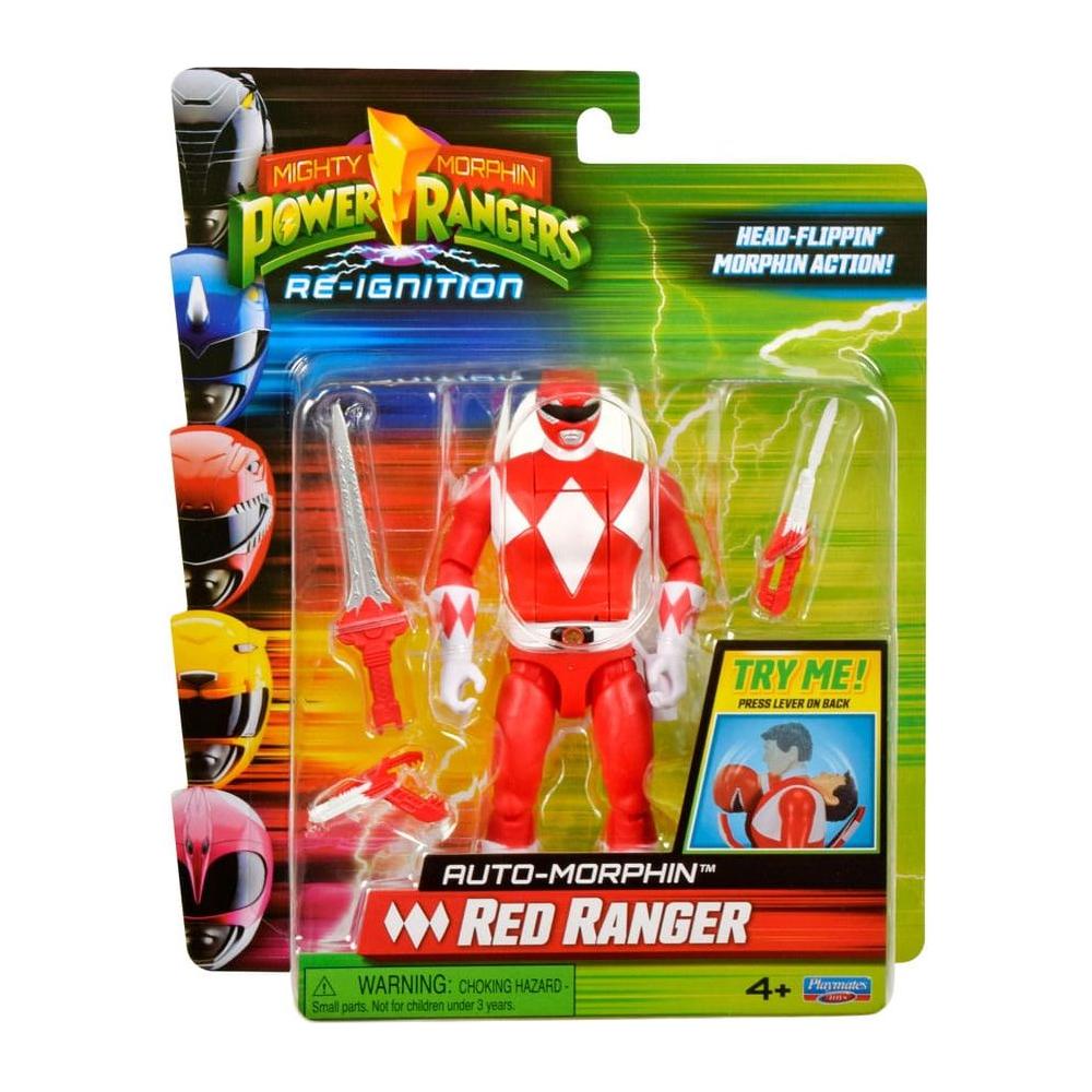 Mighty Morphin Power Rangers Action Figure Auto - Morphin Red Ranger 12 cm - The Happy Toy Store