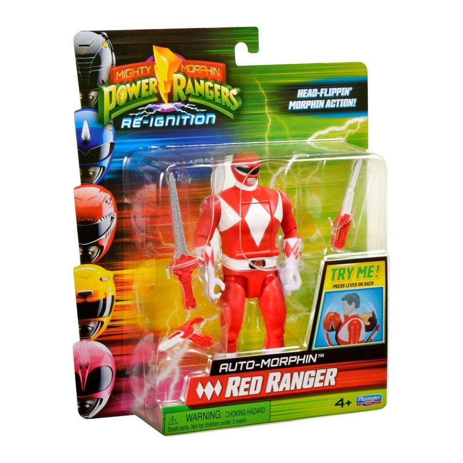 Mighty Morphin Power Rangers Action Figure Auto - Morphin Red Ranger 12 cm - The Happy Toy Store