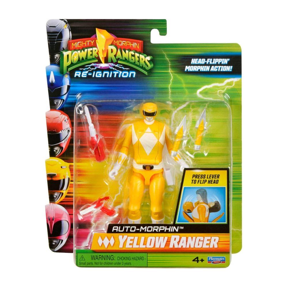 Mighty Morphin Power Rangers Action Figure Auto - Morphin Yellow Ranger 12 cm - The Happy Toy Store